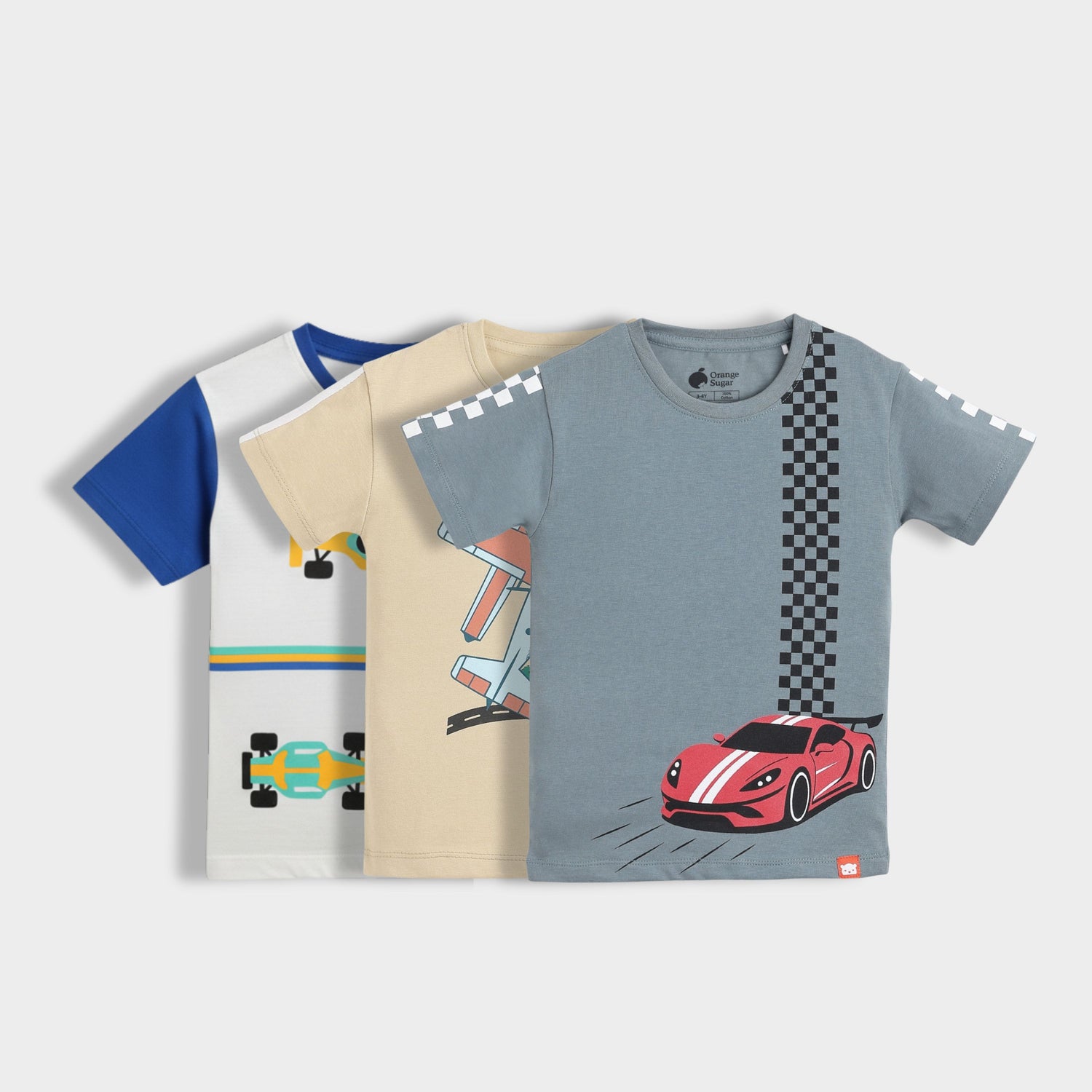 3 Pack Half Sleeves Unisex T-Shirts | Racing, Plane Ride, Race Day