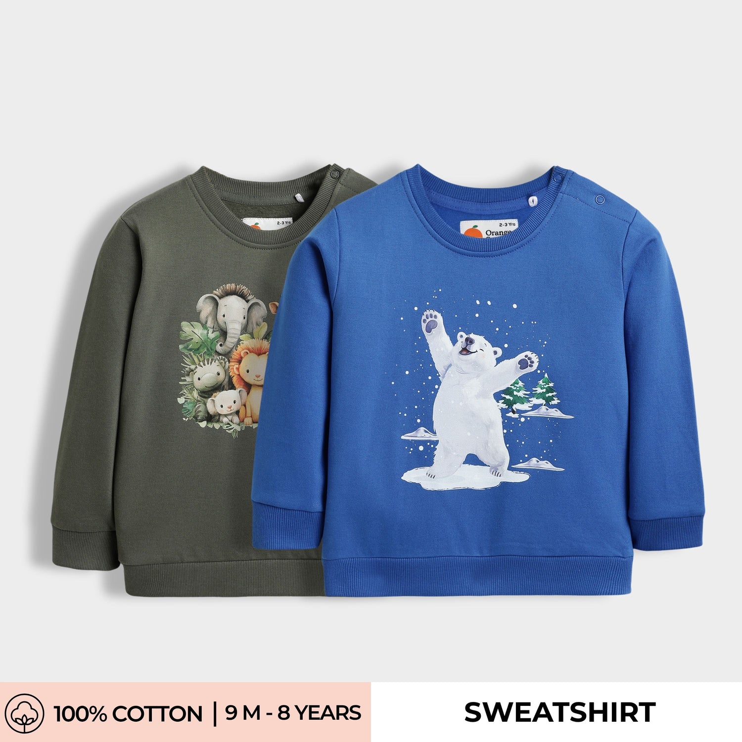 2 Pack Sweatshirts | Wild Pals, Snowy Joy