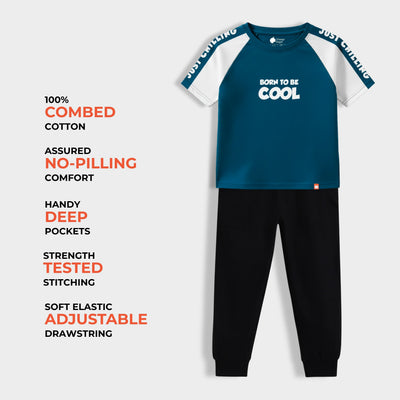 Half Sleeves Unisex T-Shirt & Joggers Set | I Am Cool