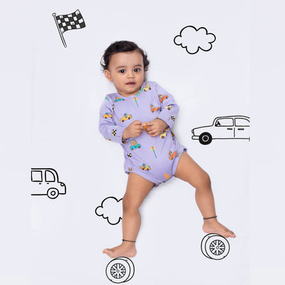3 Pcs Full Sleeves Bodysuit | Underwater, Cars, Orange