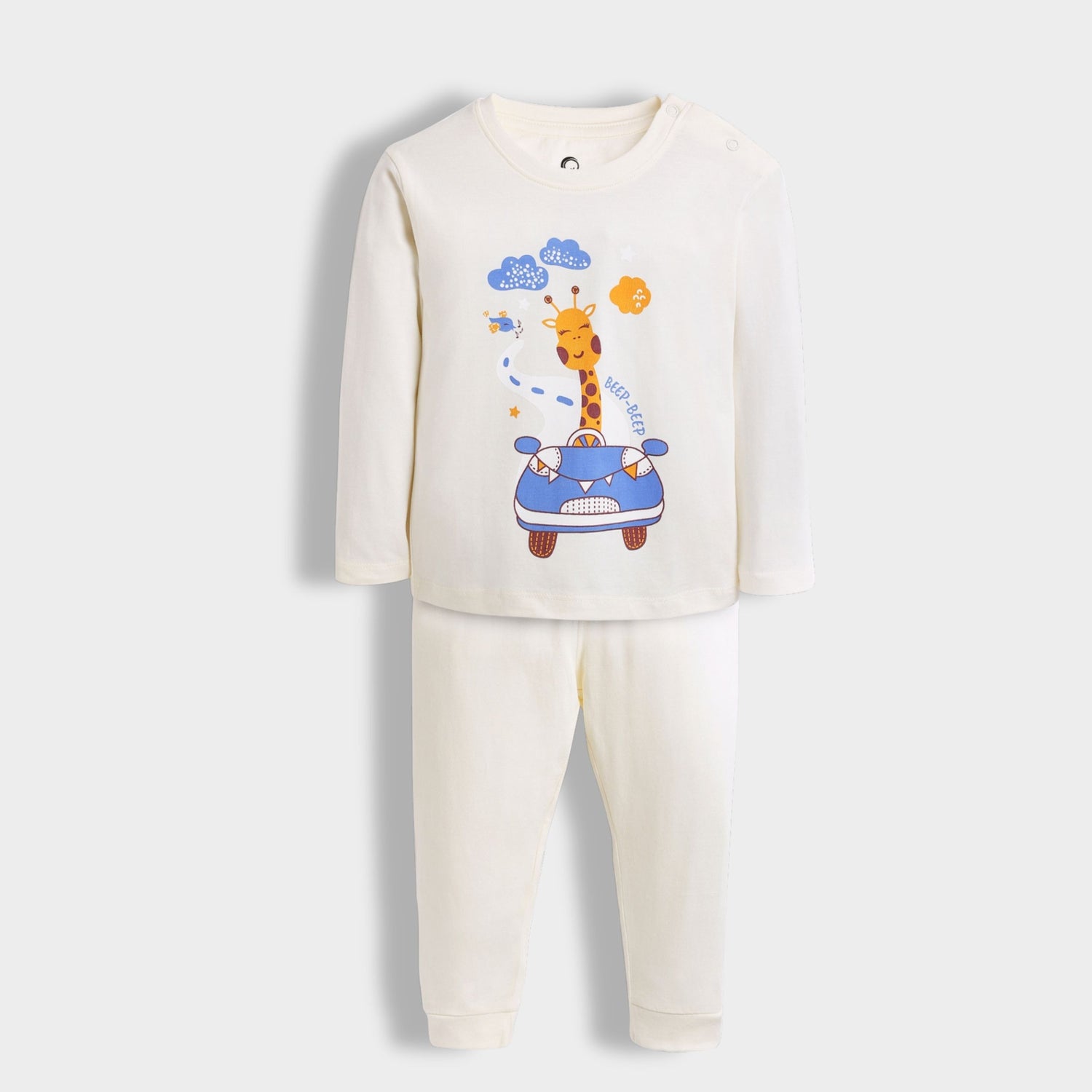 Full Sleeves Unisex Co-ord Set | Giraffe Beep