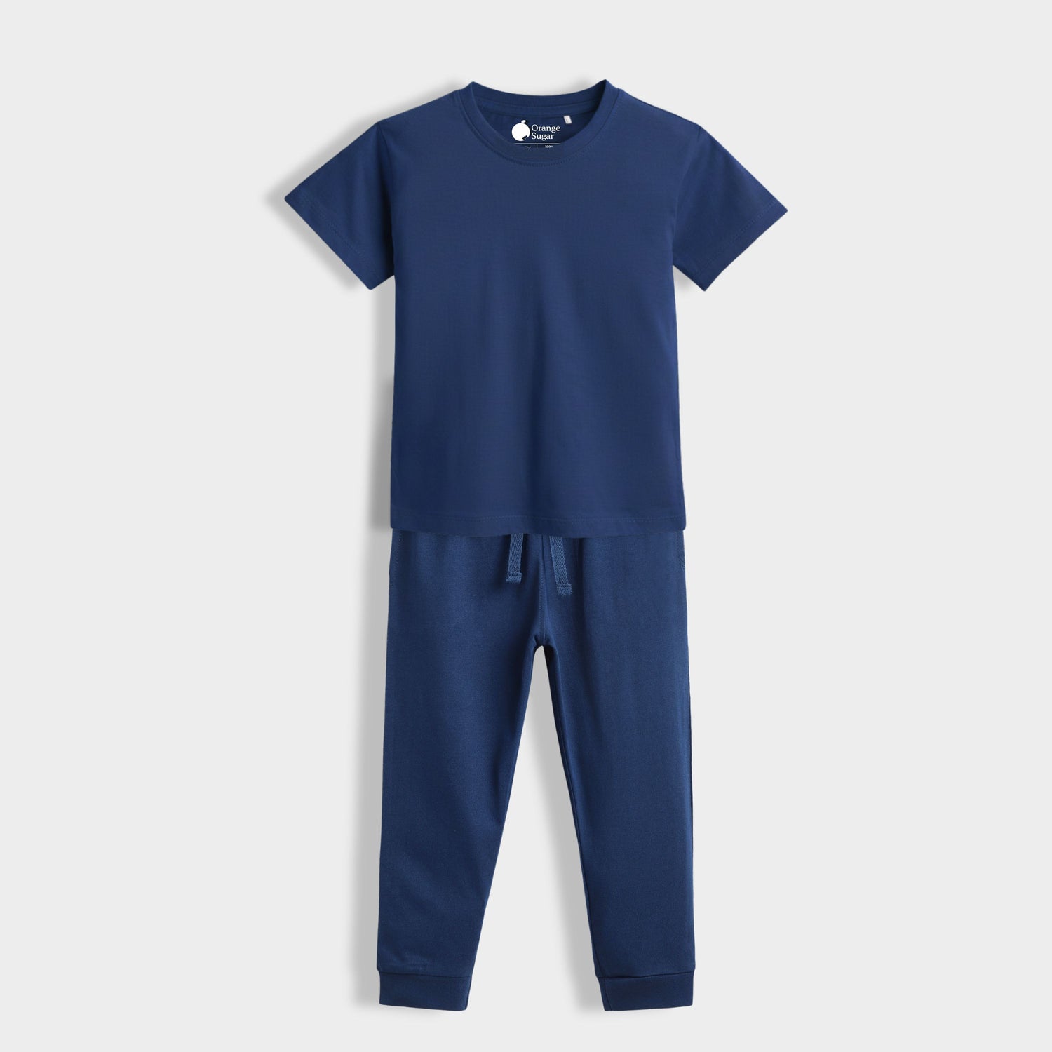 Half Sleeves Unisex T-Shirt & Joggers Set | Royal Blue