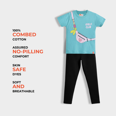 Girls Top & Leggings Set | Girls Club