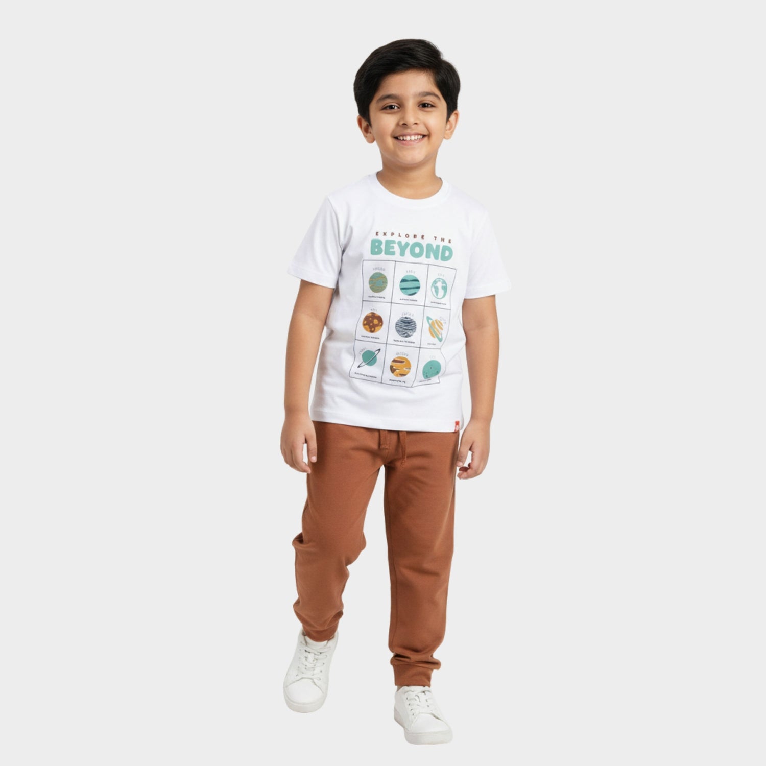 Half Sleeves Unisex T-Shirt & Joggers Set | Little Planet
