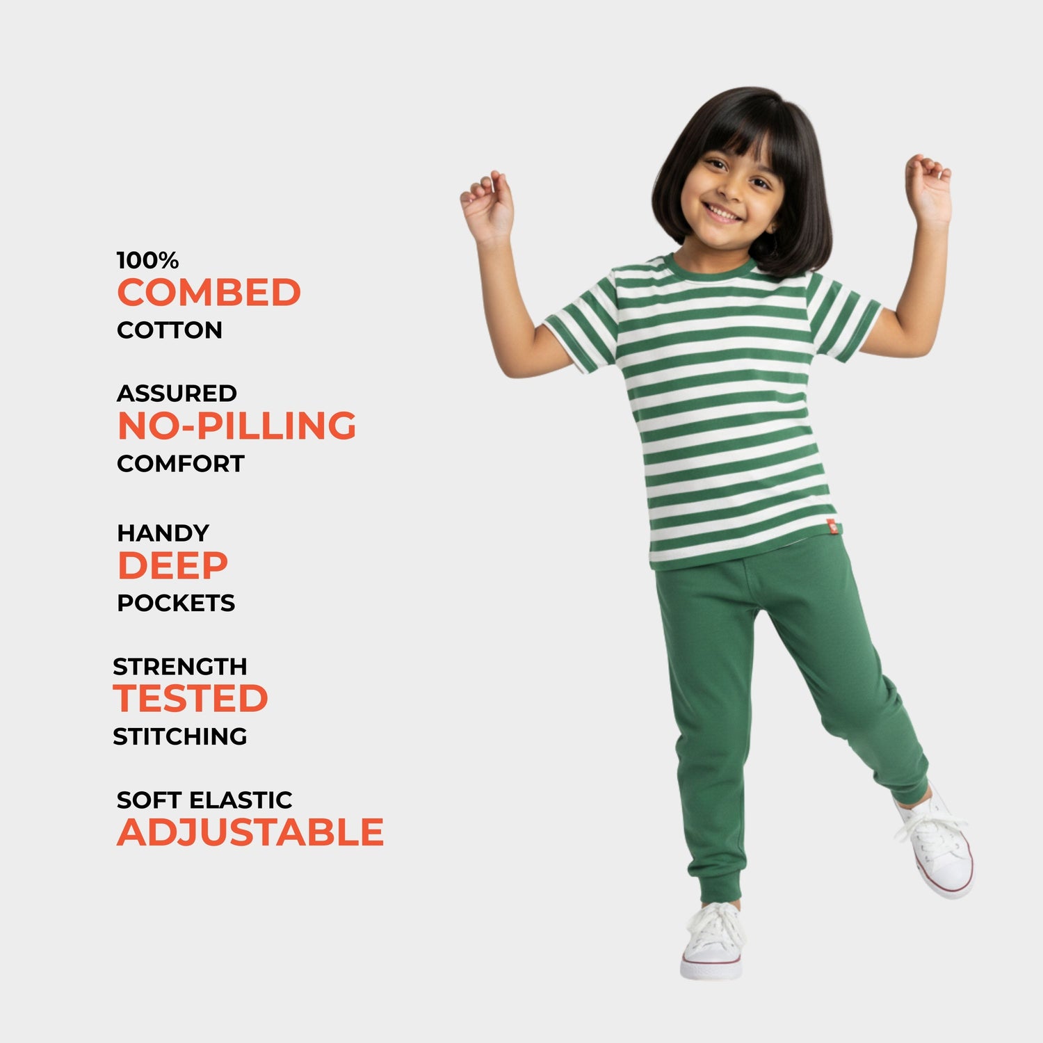 3 Pack Half Sleeves Unisex Co-ord Set | Cheetah, Green Stripes, Lemon