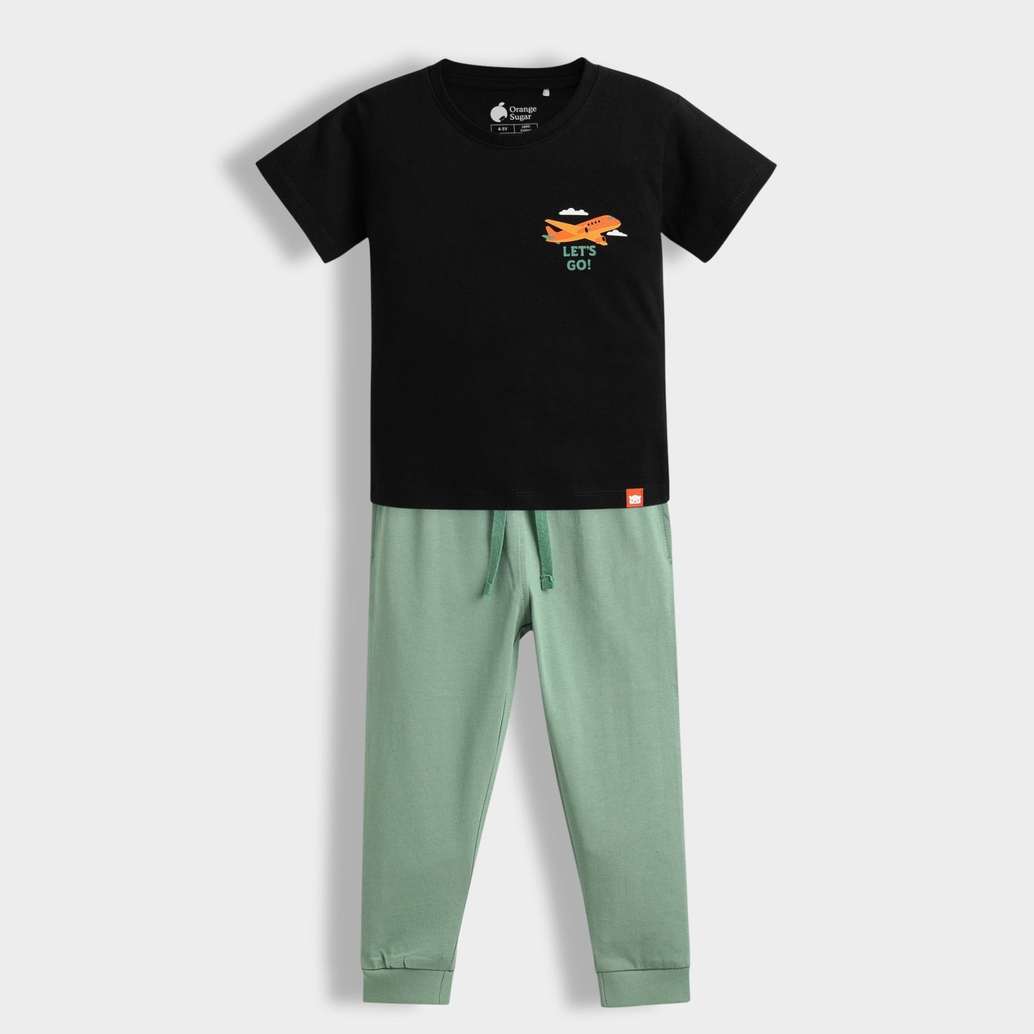 Half Sleeves Unisex T-Shirt & Joggers Set | Tiny Traveller