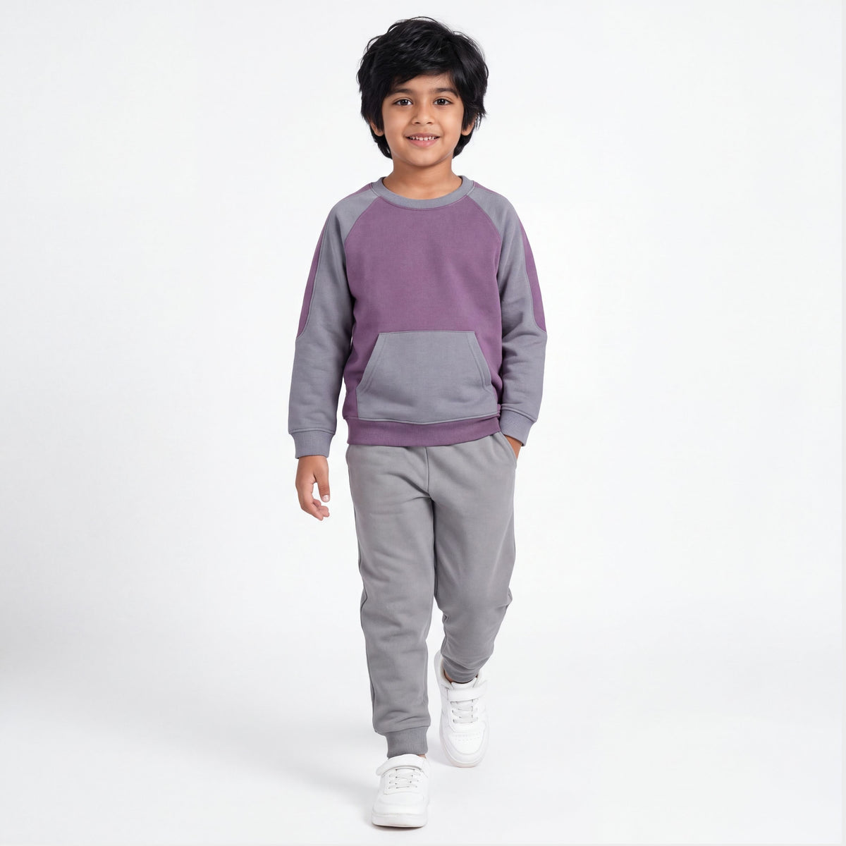 Unisex Sweatshirt & Joggers Set | Light Purple