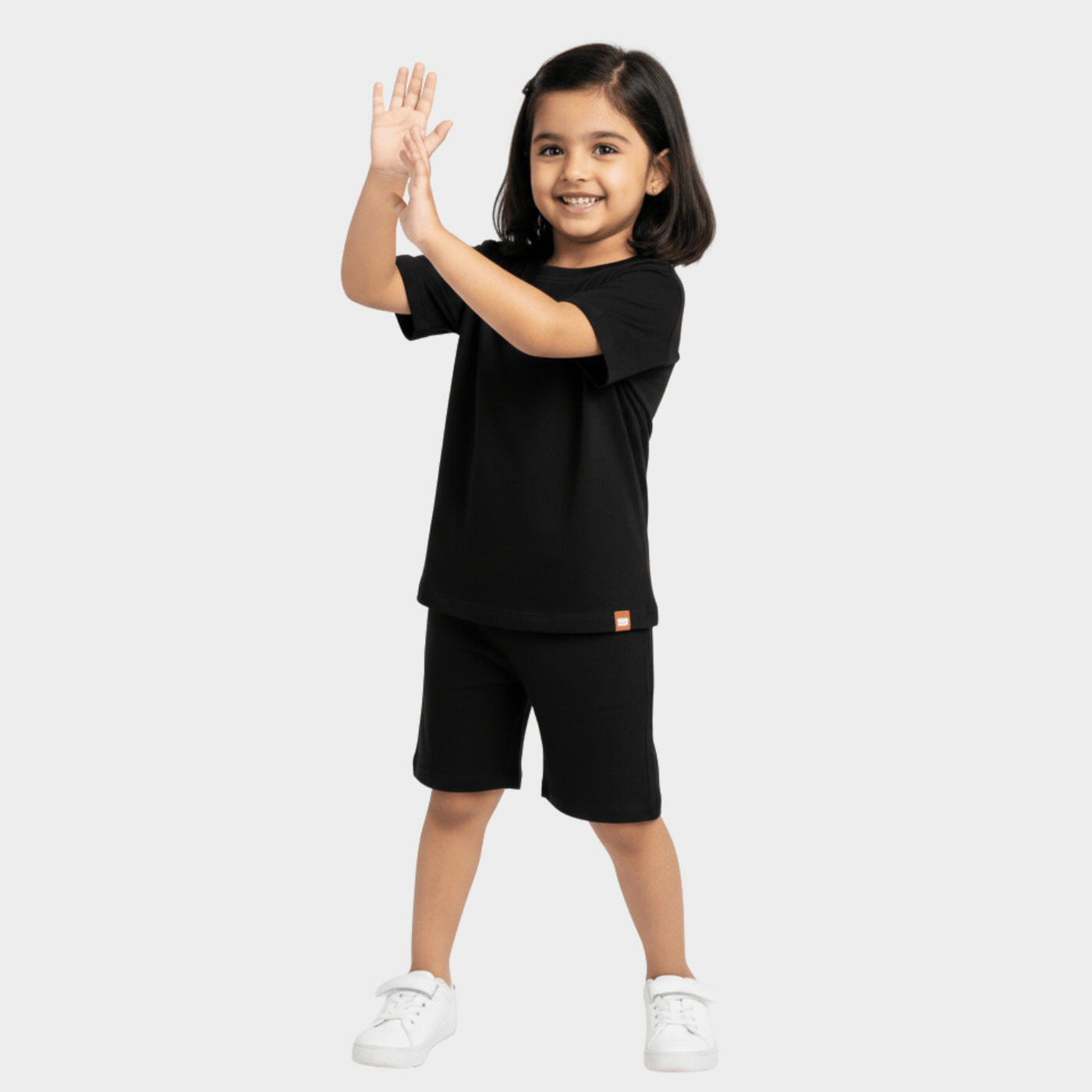 T-Shirt & Shorts Unisex Co-ord Set | Black