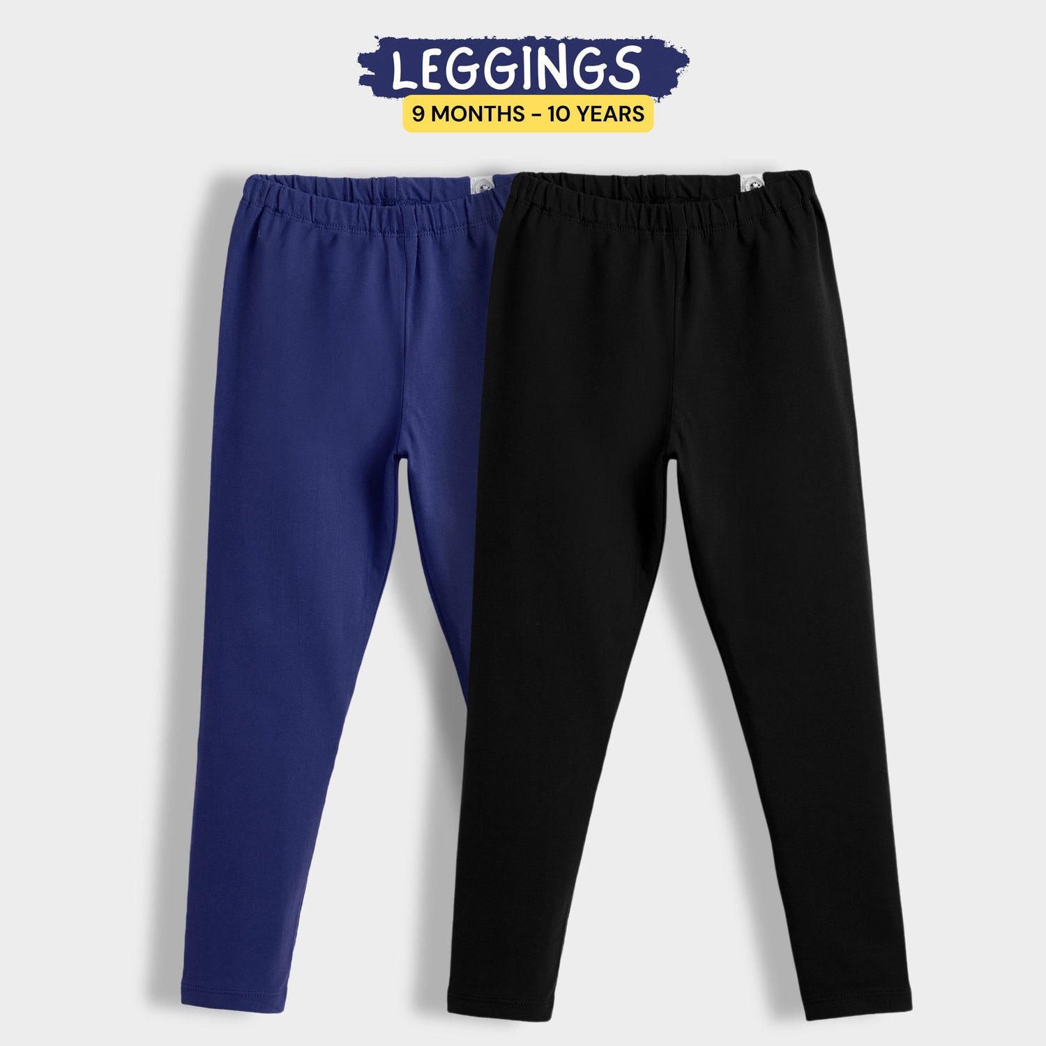 2 Pcs Leggings | Royal Blue, Black