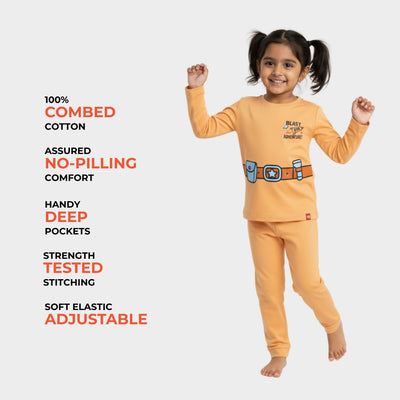 3 Pack Full Sleeves Unisex Co-ord Set | Detective Teddy, Teddy, Space Ship