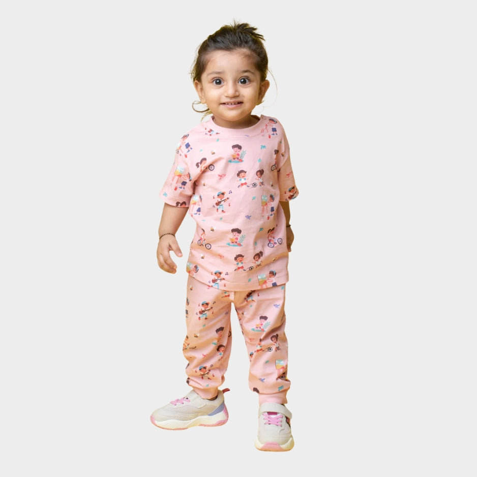 Half Sleeves Unisex Co-ord Set | Garden Fun