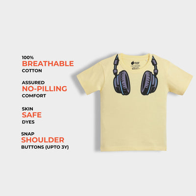 8 Pack Half Sleeves Unisex T-Shirts | Sporty Giraffe, Korea, Music Buddy, Race Day, UFO, Rockstar, Olive Green, Plane Ride