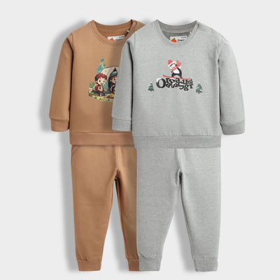 2 Pack Sweatshirt & Joggers | Snow Penguin, Camp Buddies