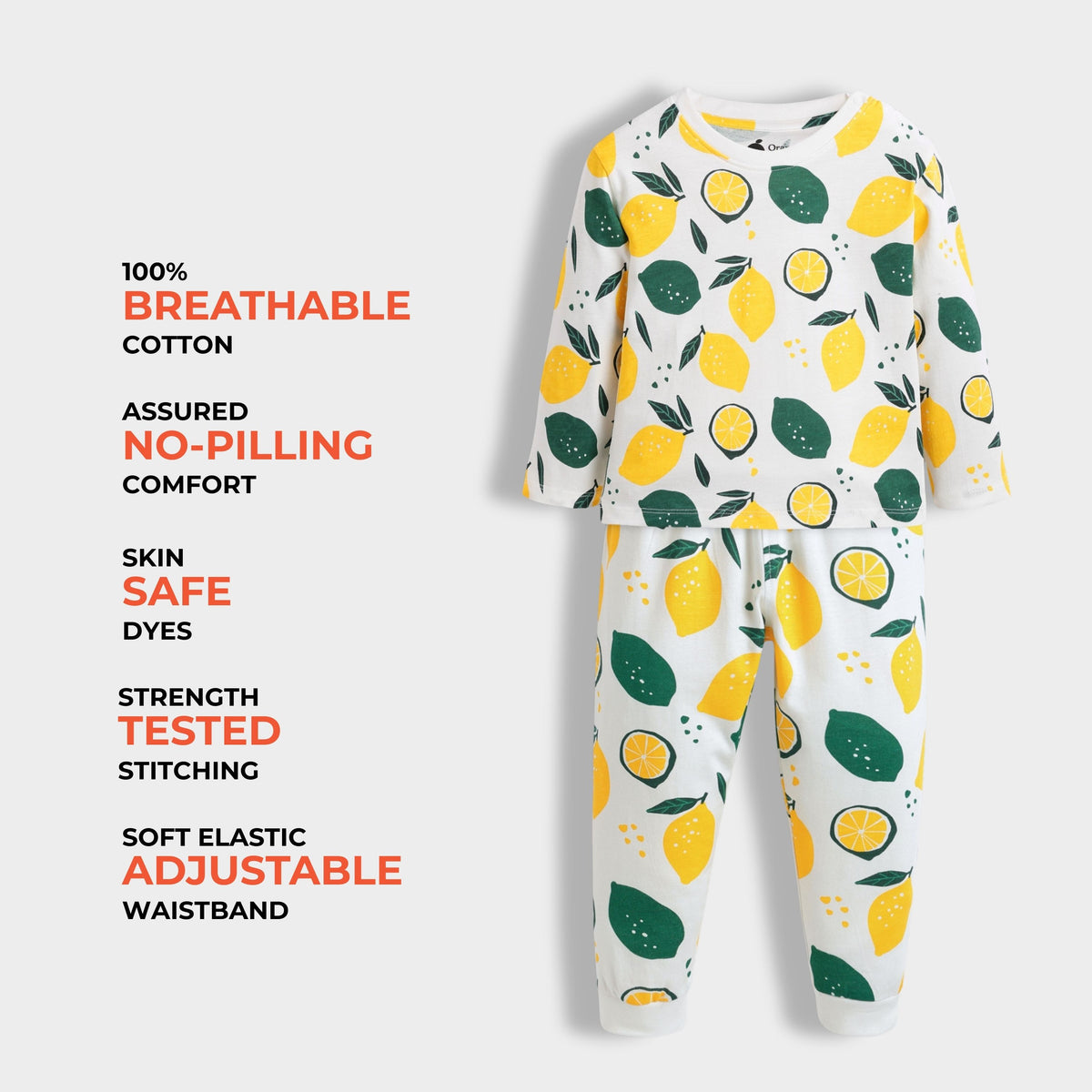 3 Pack Full Sleeves Unisex Co-ord Set | Hot Air Balloon, Party Penguin, Lemon Joy