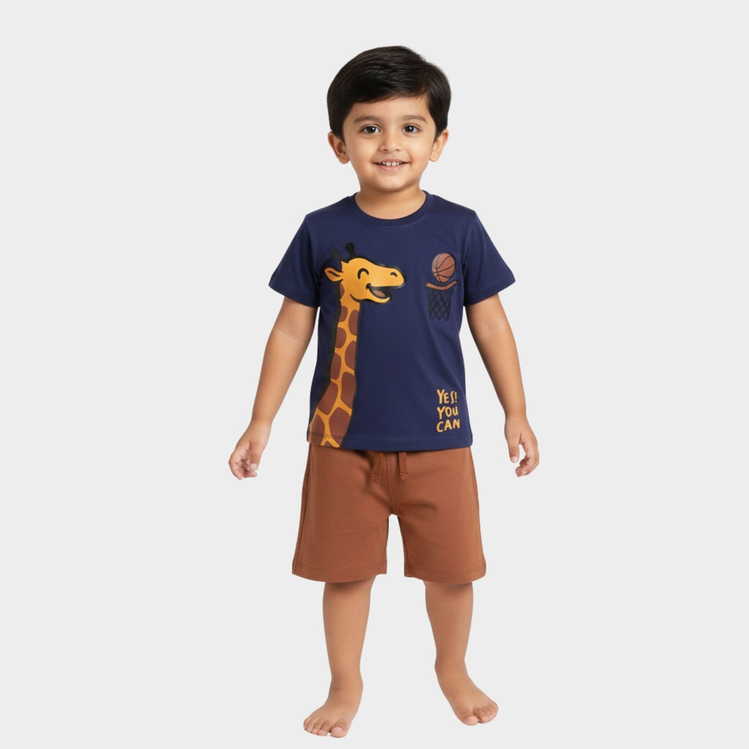 T-Shirt & Shorts Unisex Co-ord Set | Sporty Giraffe