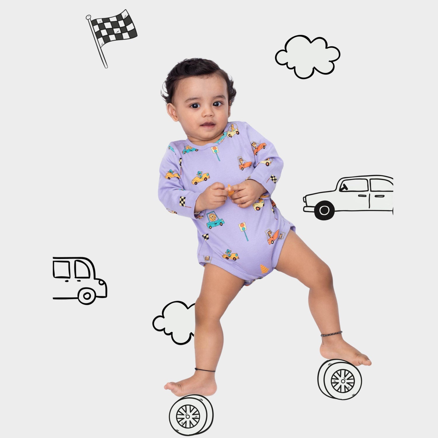2 Pcs Full Sleeves Bodysuit | Underwater, Cars