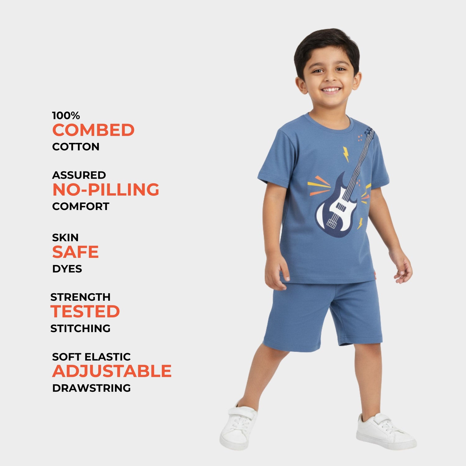 3 Pack T-Shirt & Shorts Unisex Co-ord Set | Rockstar, Camera, UFO