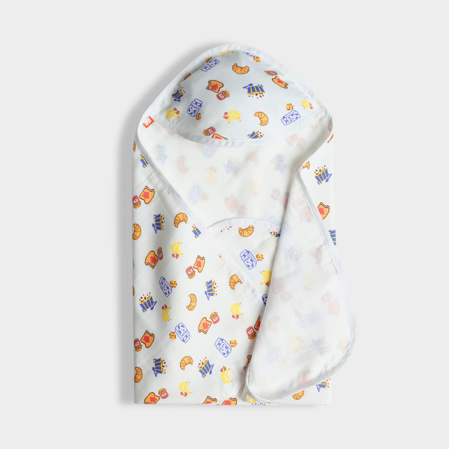 Muslin Hooded Towel | Yummy Breakfast Print
