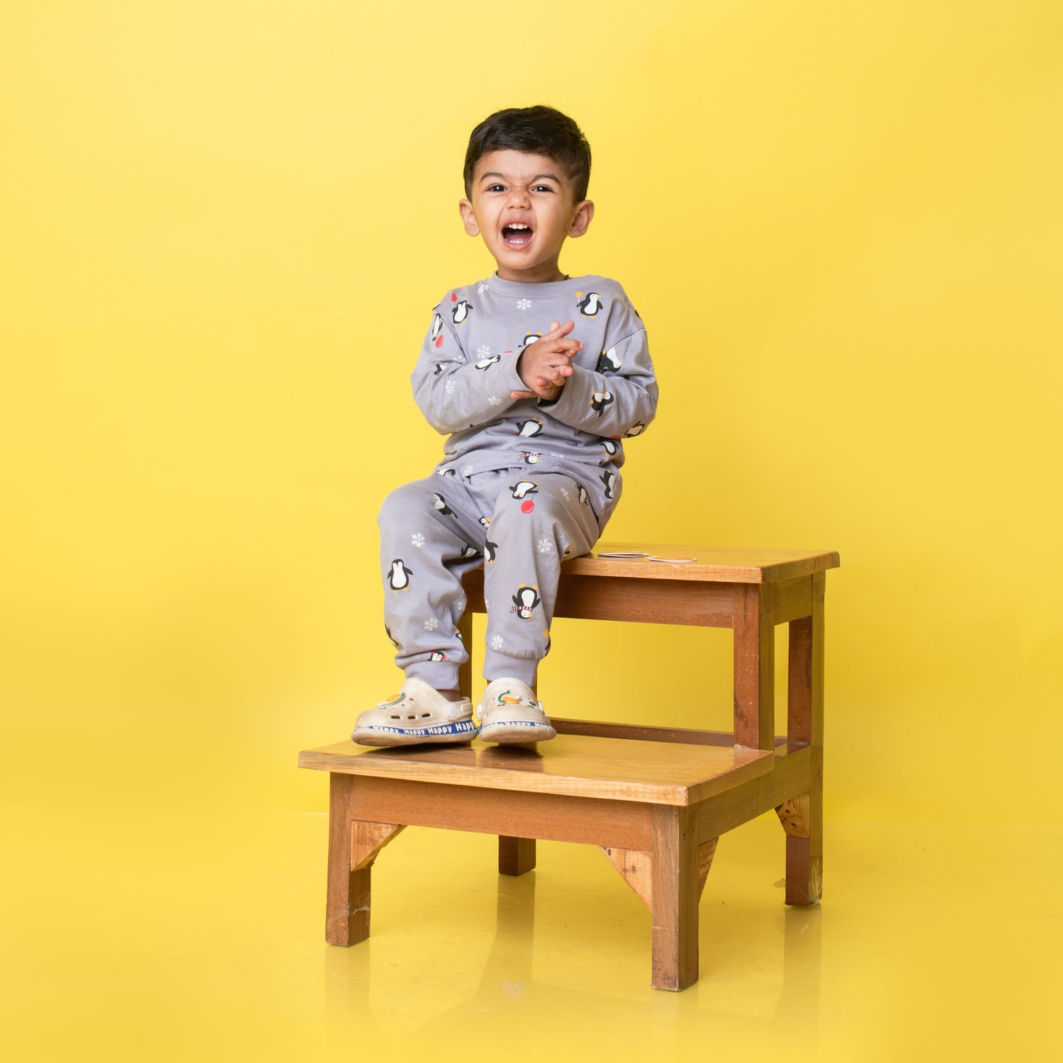 3 Pack Full Sleeves Unisex Co-ord Set | Play, Penguin, Space