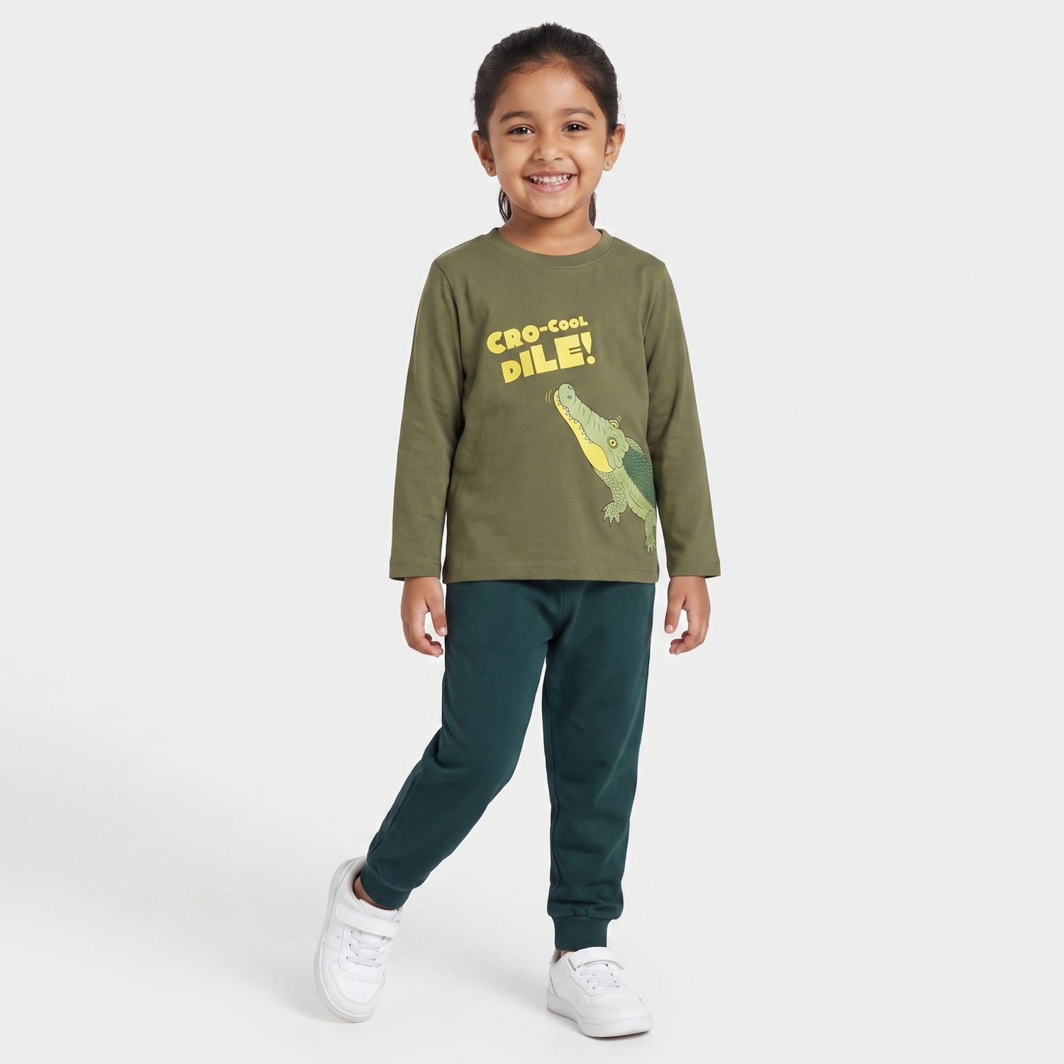 Full Sleeves Unisex T-Shirt & Joggers Set | Crocooldile