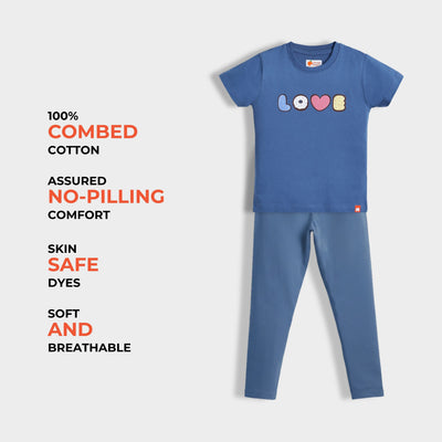 Girls Top & Leggings Set | Love
