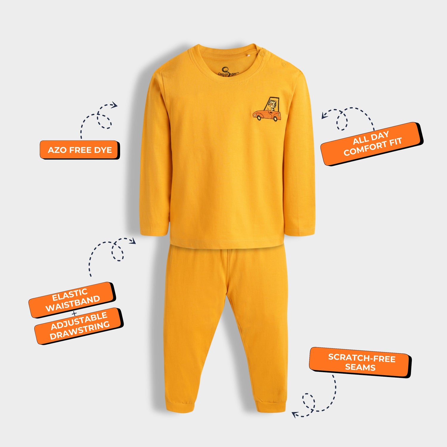 Full Sleeves Unisex Co-ord Set | Tiger Ride