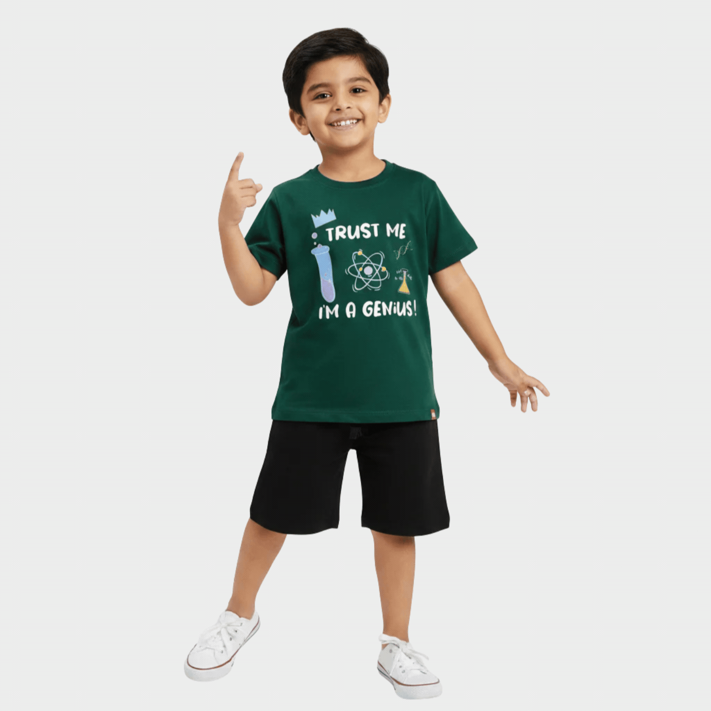 T-Shirt & Shorts Unisex Co-ord Set | I Am Genius
