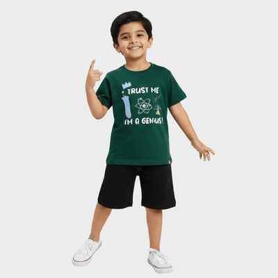 T-Shirt & Shorts Unisex Co-ord Set | I Am Genius