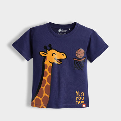 Half Sleeves Tee | Sporty Giraffe