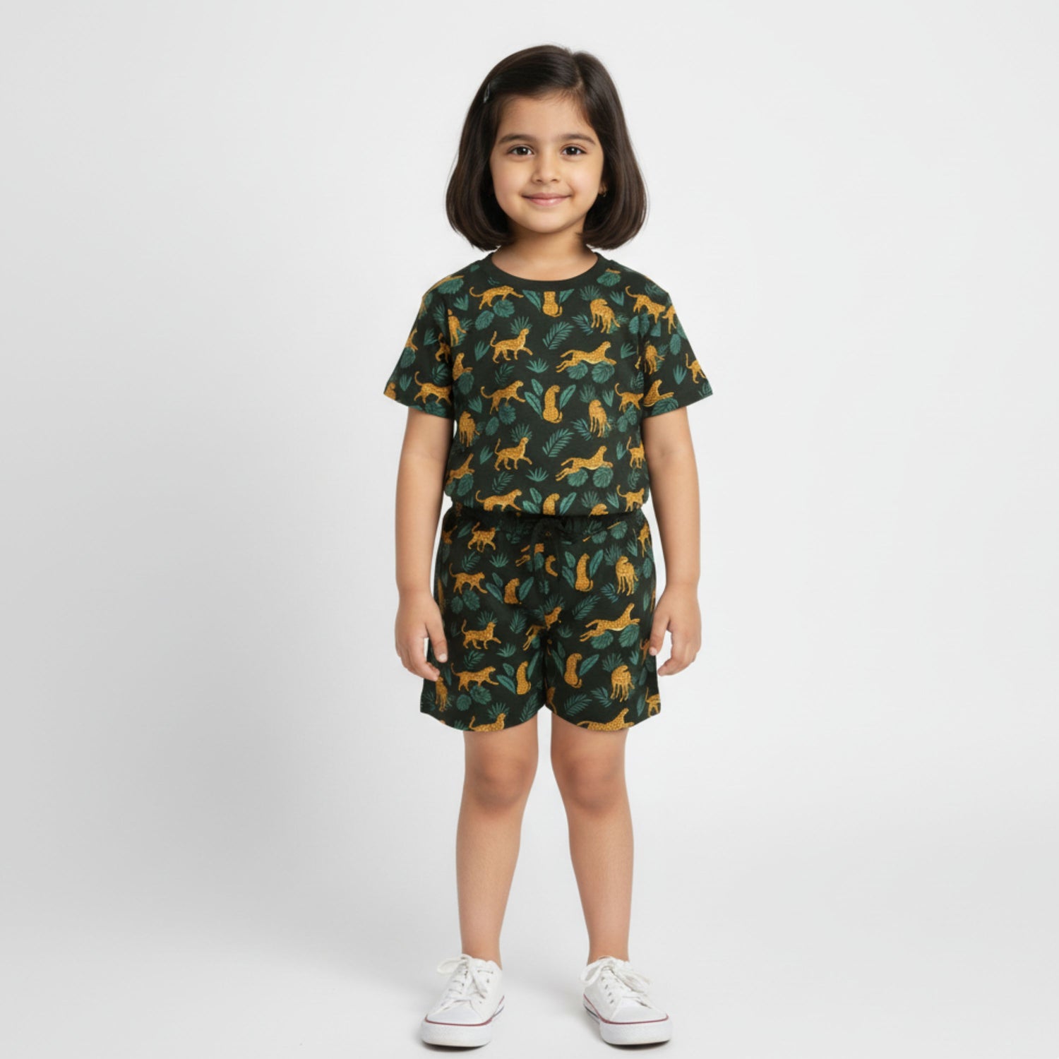T-Shirt & Shorts Unisex Co-ord Set | Cheetah Chase