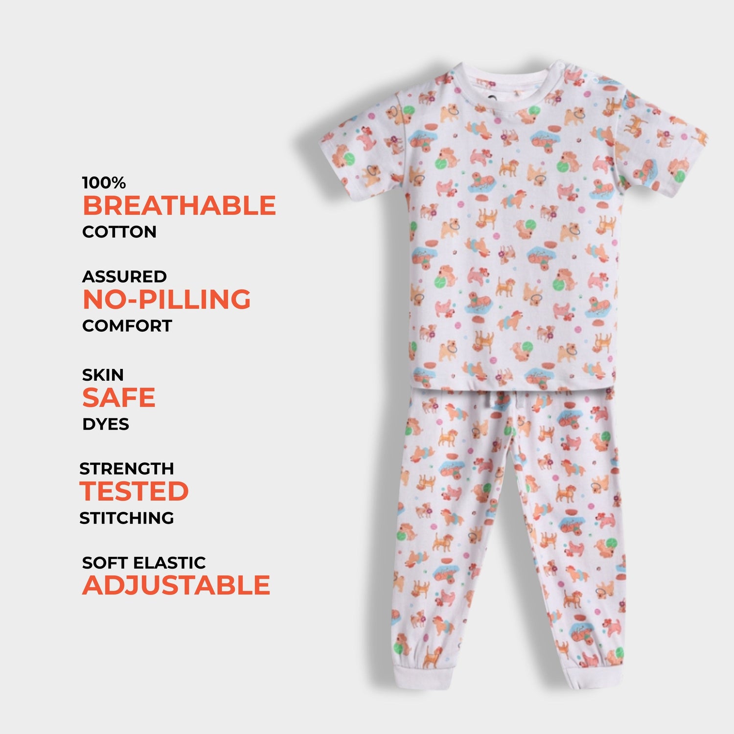 Half Sleeves Unisex Co-ord Set | Furry Friend