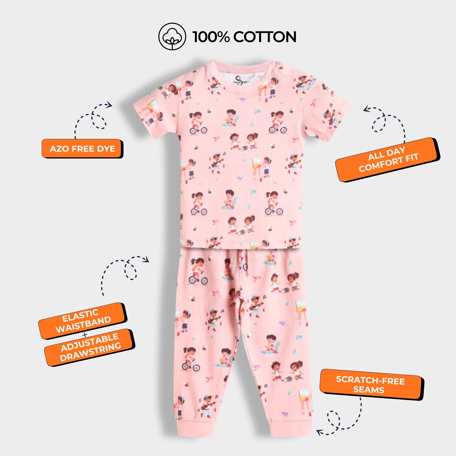 Half Sleeves Unisex Co-ord Set | Garden Fun