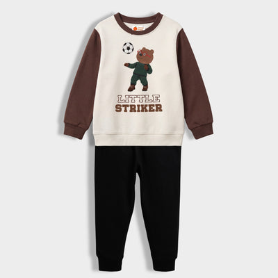 3 Pack Unisex Sweatshirt & Joggers Set | Orange Crew, Little Striker, Ready Set Go