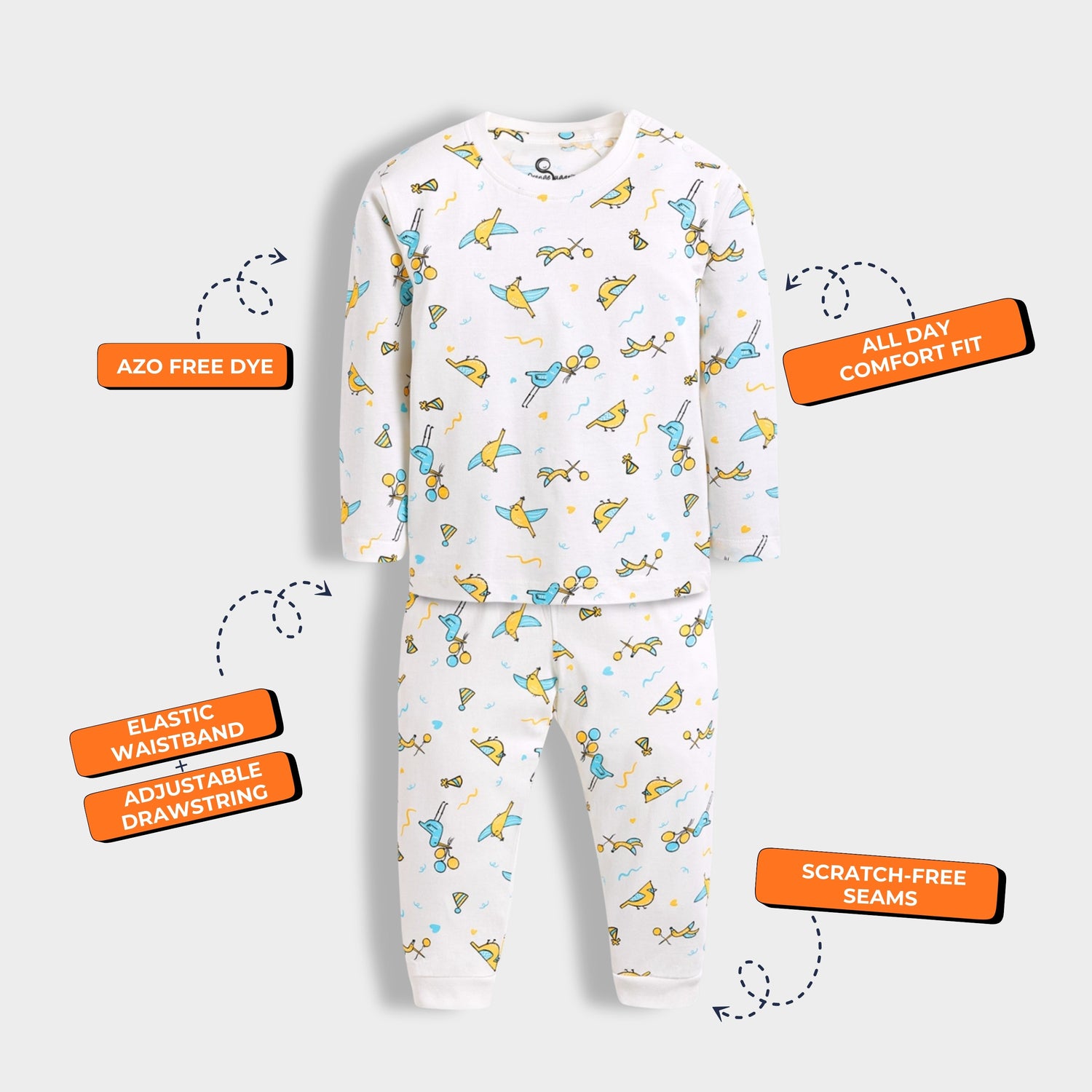 Full Sleeves Unisex Co-ord Set | Bird Day