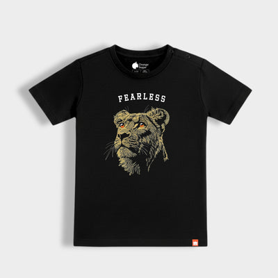 Half Sleeves Tee | Fearless Lion
