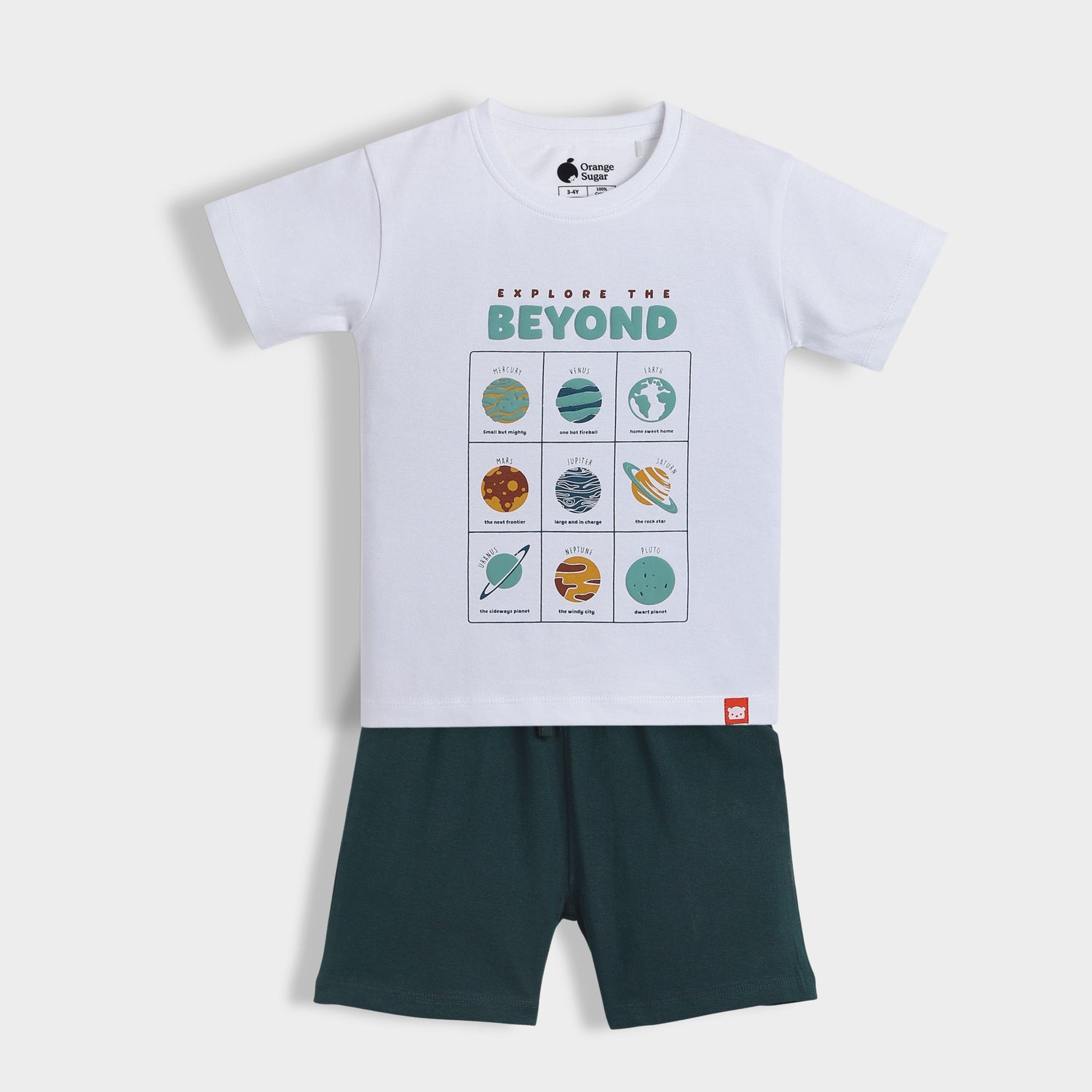 T-Shirt & Shorts Unisex Co-ord Set | Little Planet