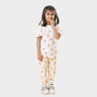 Half Sleeves Unisex Co-ord Set | Orange Heaven