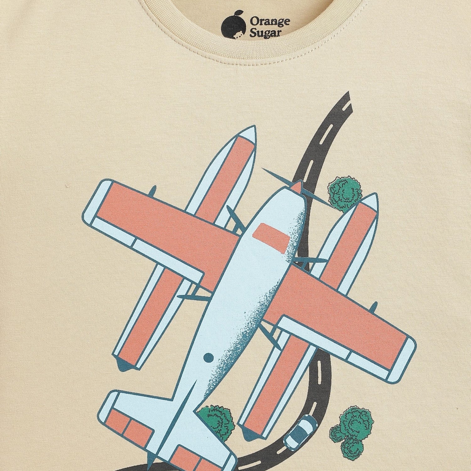 Half Sleeves Tee | Plane Ride