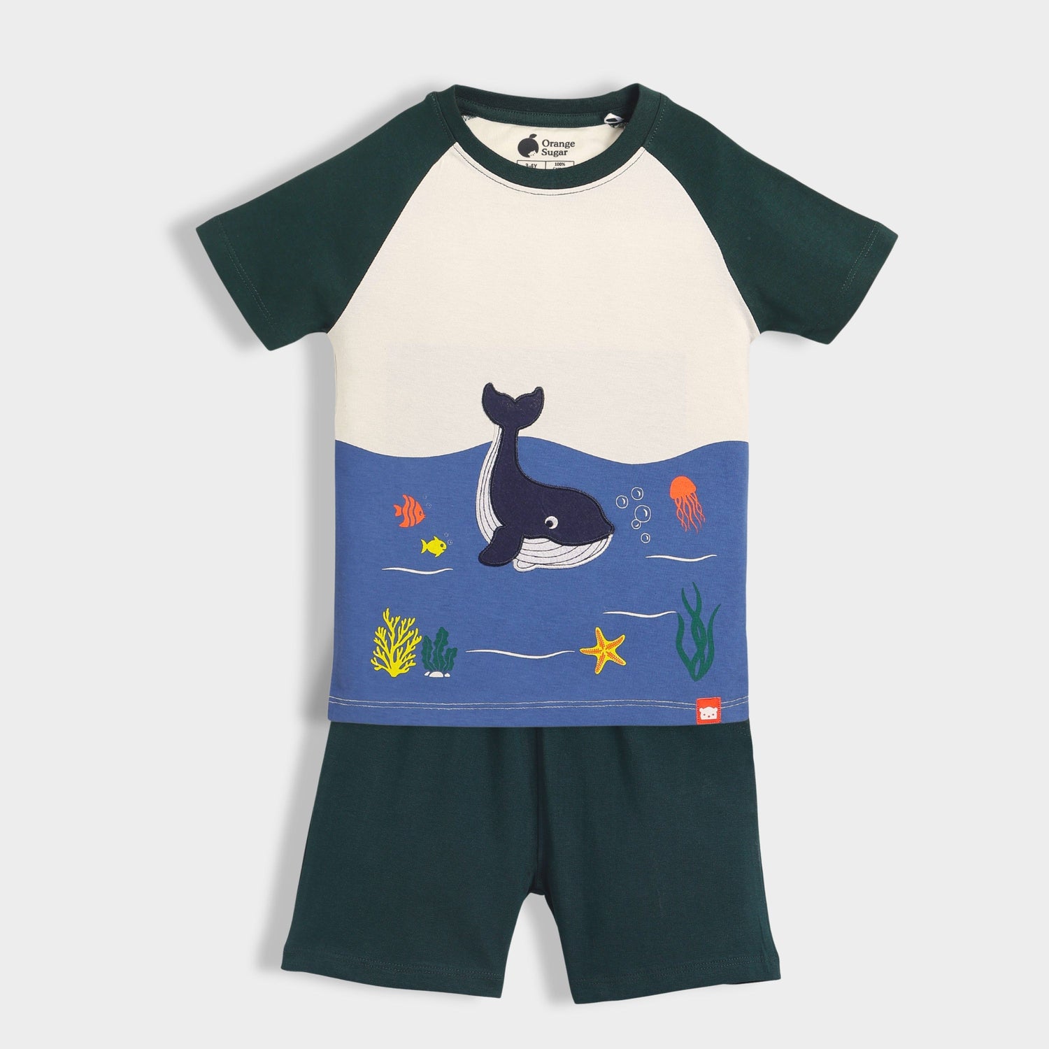 T-Shirt & Shorts Unisex Co-ord Set | Mini Ocean