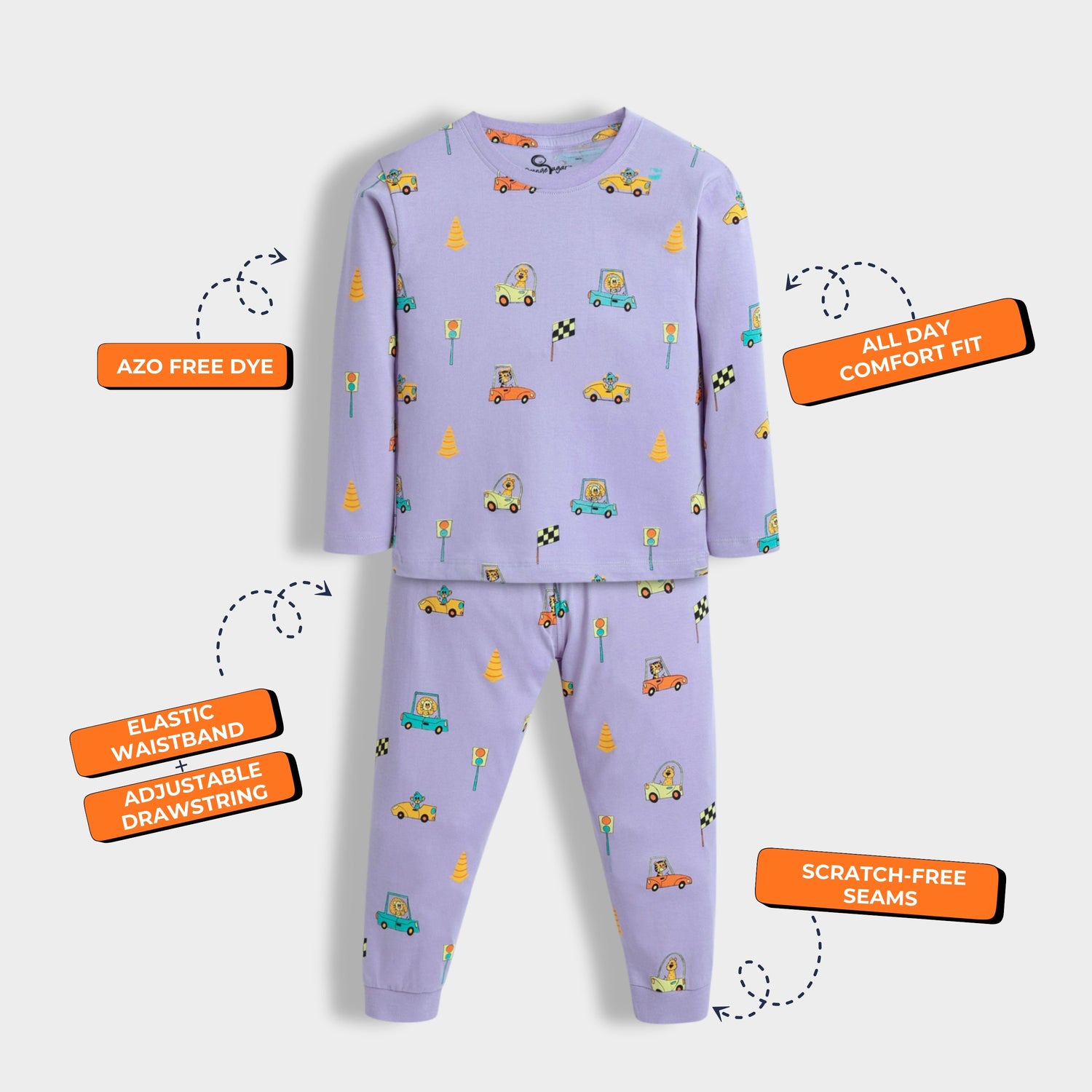 Full Sleeves Unisex Co-ord Set | Racing Cars