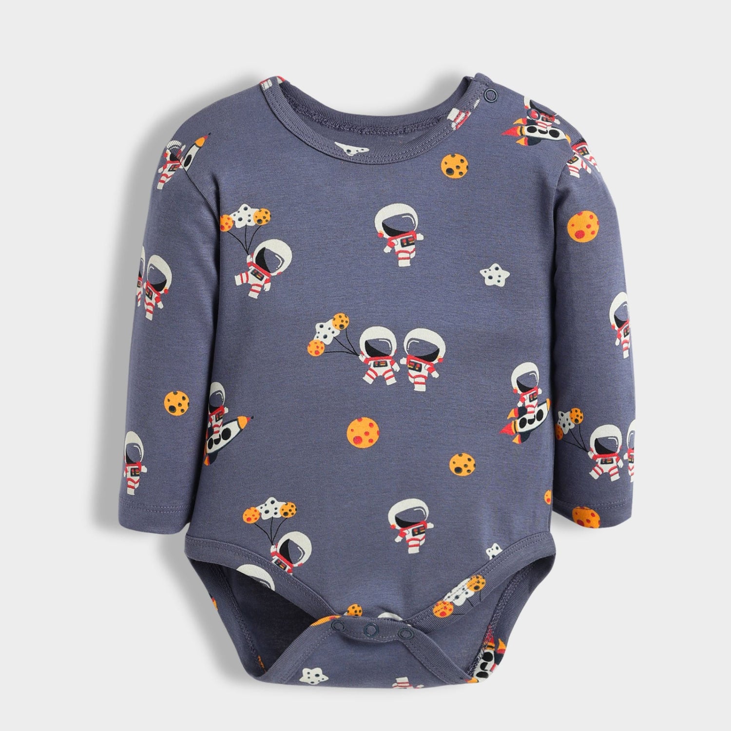2 Pcs Full Sleeves Bodysuit | Space, Orange