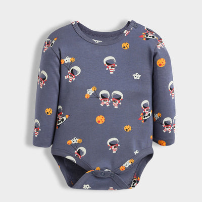 2 Pcs Full Sleeves Bodysuit | Space, Orange