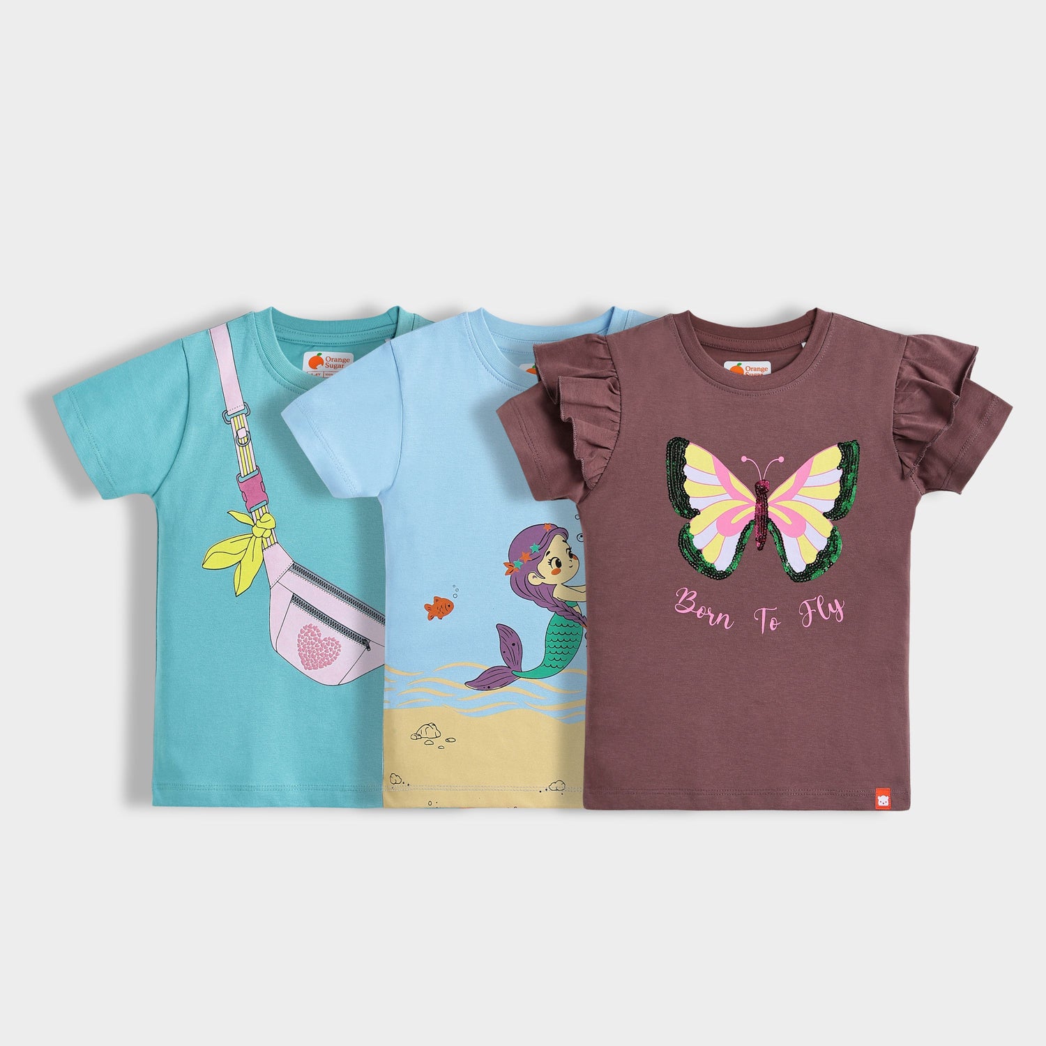 3 Pack Girls Top | Girls Club, Undersea Princess, Fairy Wings