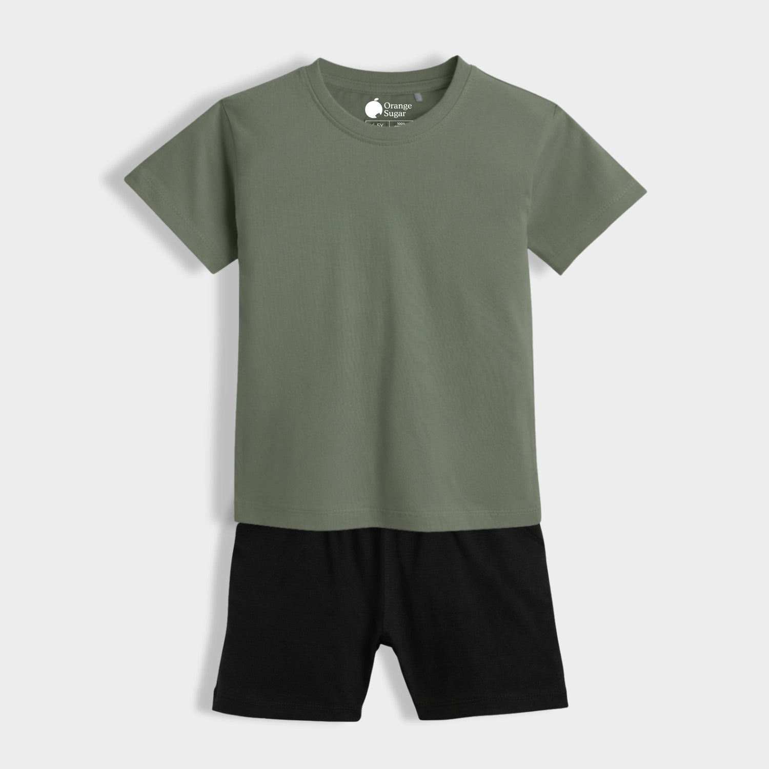 T-Shirt & Shorts Unisex Co-ord Set | Olive Green