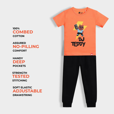 Half Sleeves Unisex T-Shirt & Joggers Set | DJ Teddy