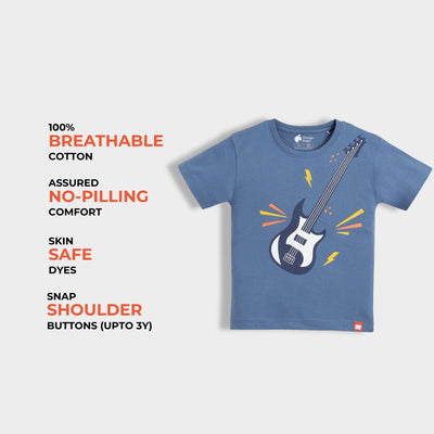 5 Pack Half Sleeves Unisex T-Shirts | Firefly Magic, Sporty Giraffe, Rockstar, Korea, Music Buddy