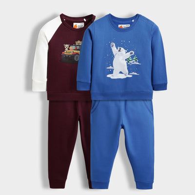 2 Pack Sweatshirt & Joggers | Snowy Joy, Adventure Ride