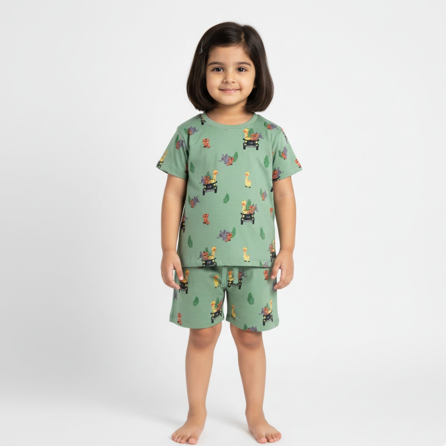 T-Shirt & Shorts Unisex Co-ord Set | Jungle Safari