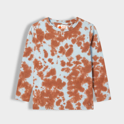 Full Sleeves Tee | Tie & Dye Orange
