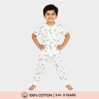 Half Sleeves Unisex Co-ord Set | Bird Day